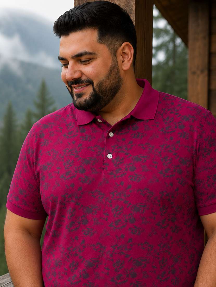 Men Printed Short Sleeves Polo T-shirt - 22595304 -  Standard Image - 1