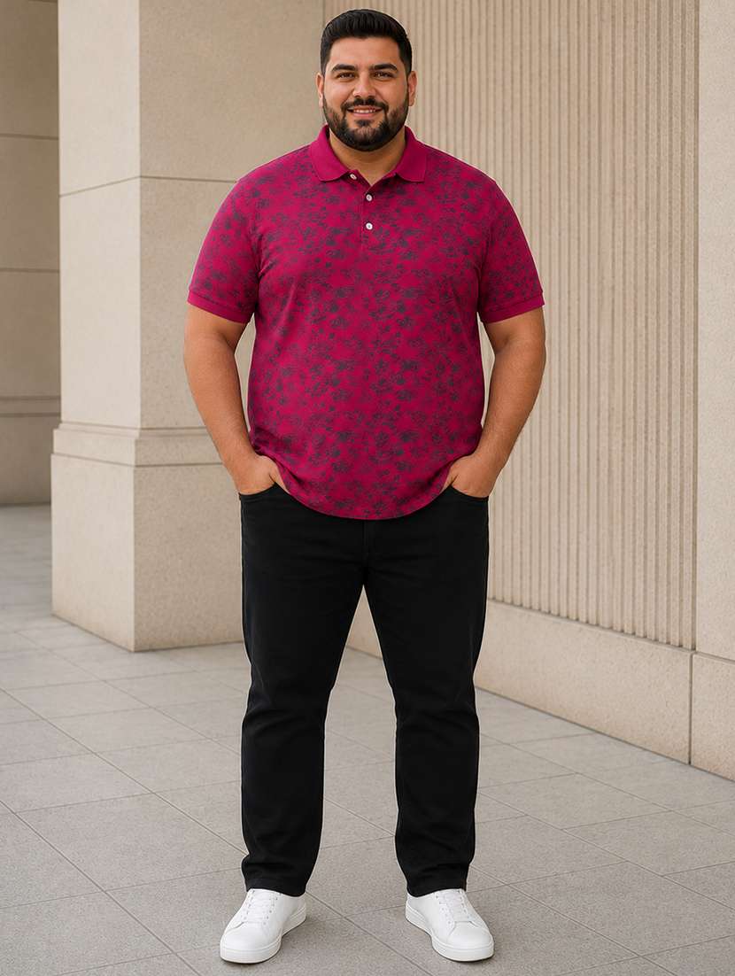 Men Printed Short Sleeves Polo T-shirt - 22595304 -  Standard Image - 4