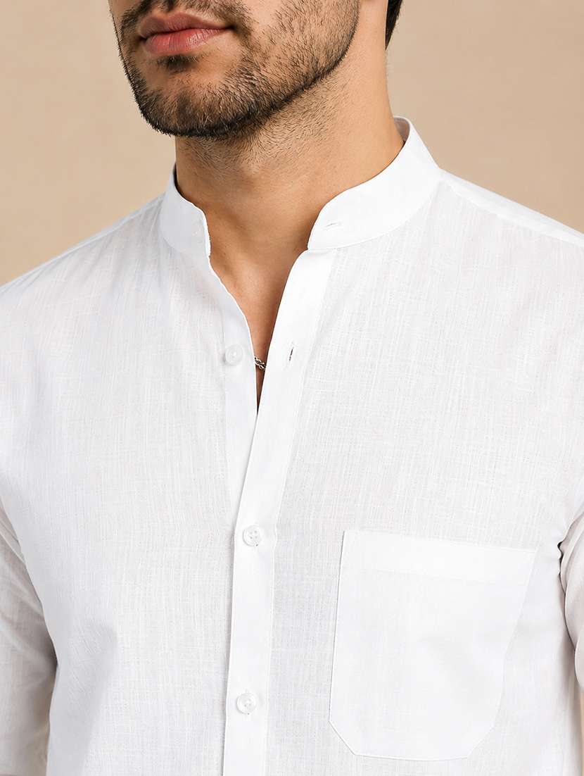 men solid long sleeve regular fit casual shirt - 22595581 -  Standard Image - 1