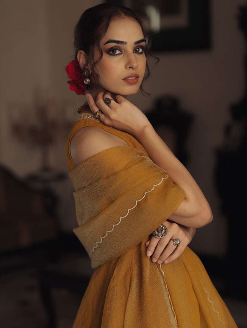 women embellished kurta sharara set with dupatta - 22595925 -  Standard Image - 4