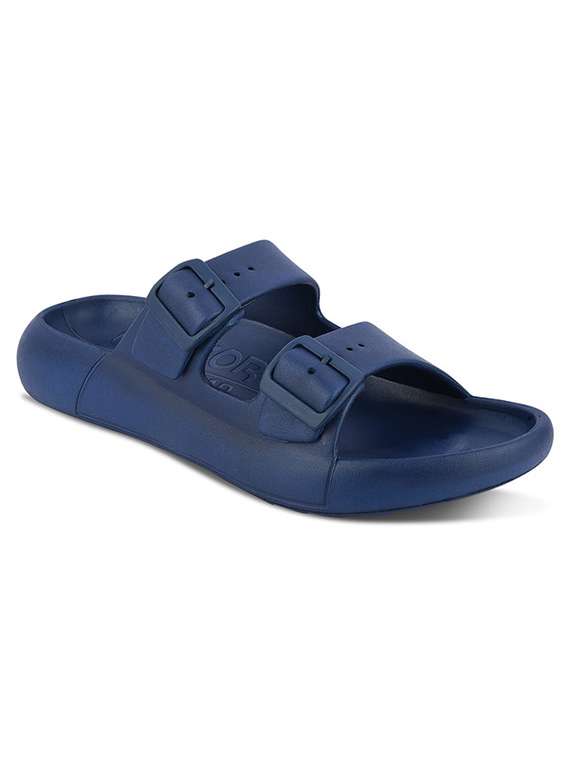 men solid slip on slider - 22596033 -  Standard Image - 1