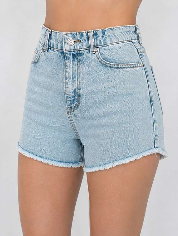 women solid mid rise regular shorts - 22596034 -  Standard Image - 1