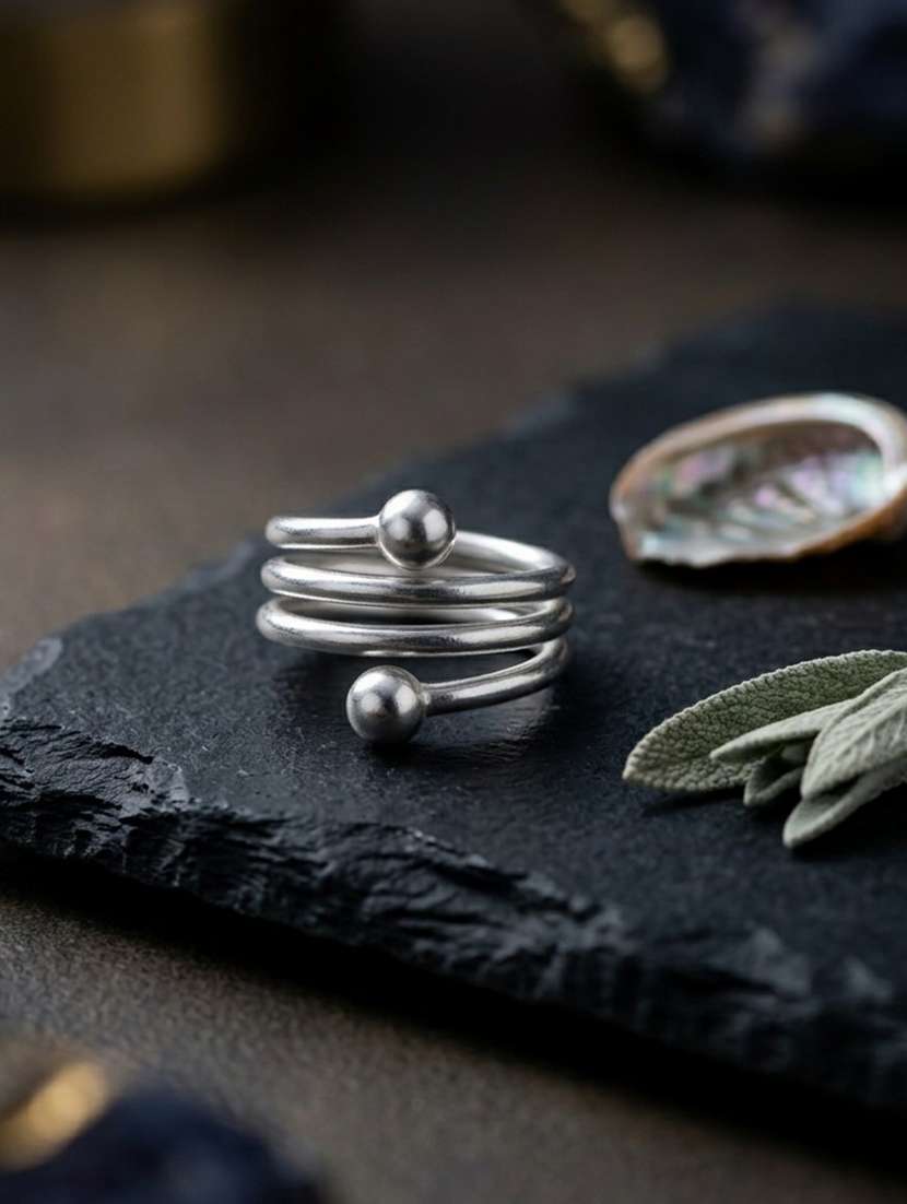 Women Oxidised Adjustable Toe Ring Set - 22596191 -  Standard Image - 1