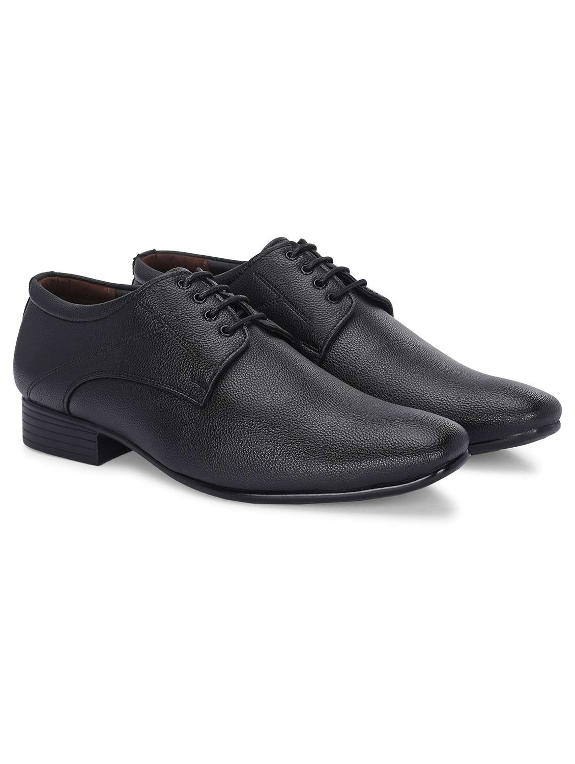 men solid lace up derby shoes - 22596201 -  Standard Image - 1