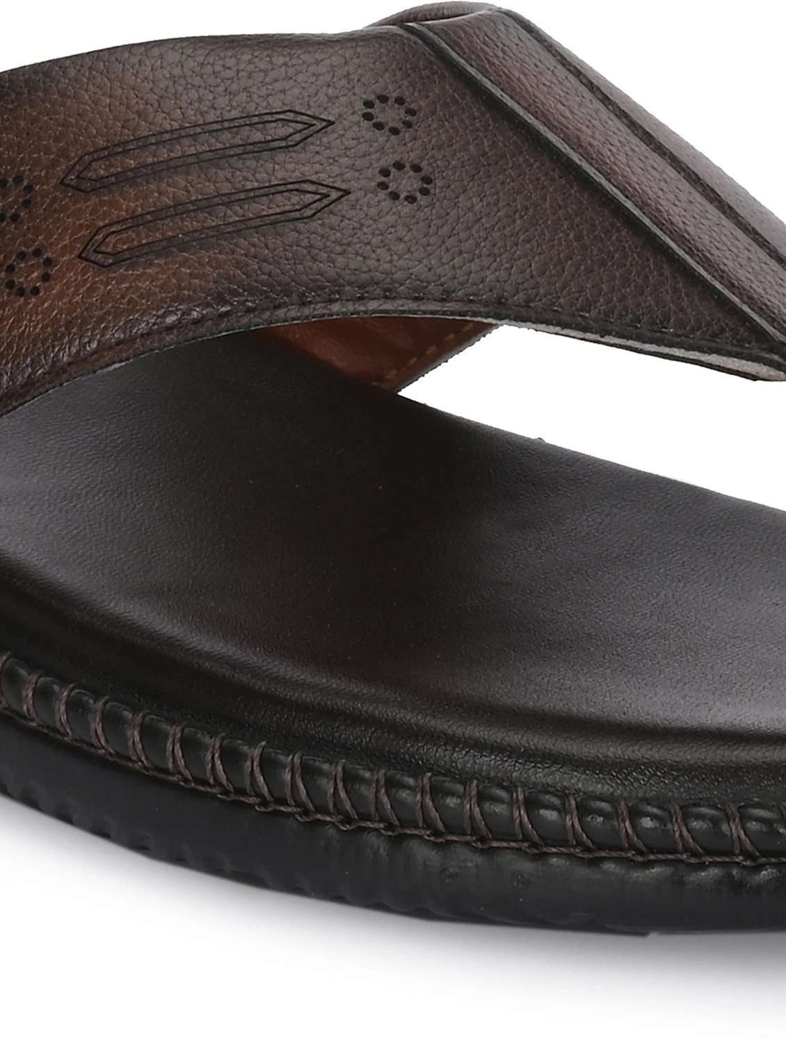 Men Solid Toe Separator Slip On Sandal - 22596219 -  Standard Image - 4