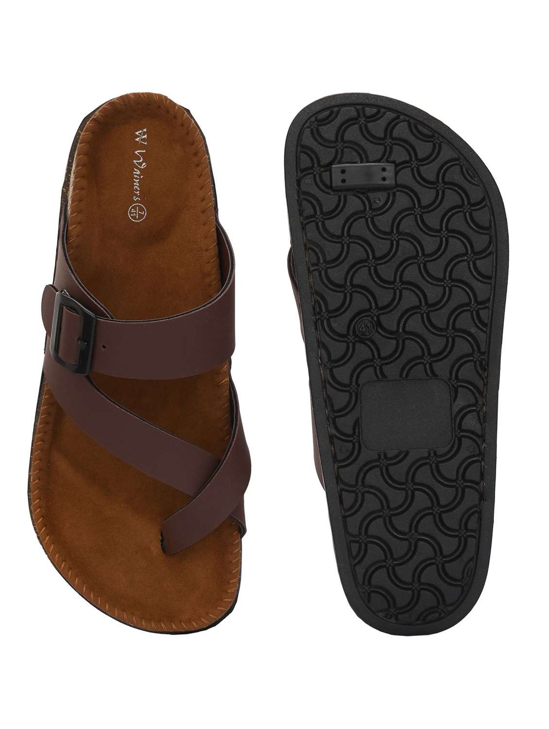 men solid one toe sandal - 22596220 -  Standard Image - 4