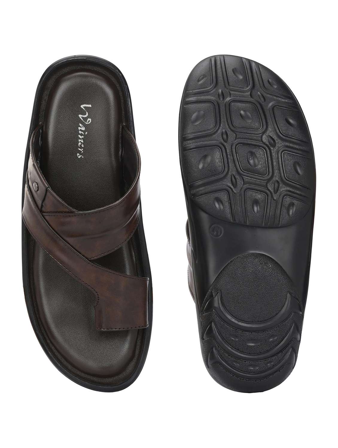 men solid one toe sandal - 22596221 -  Standard Image - 4