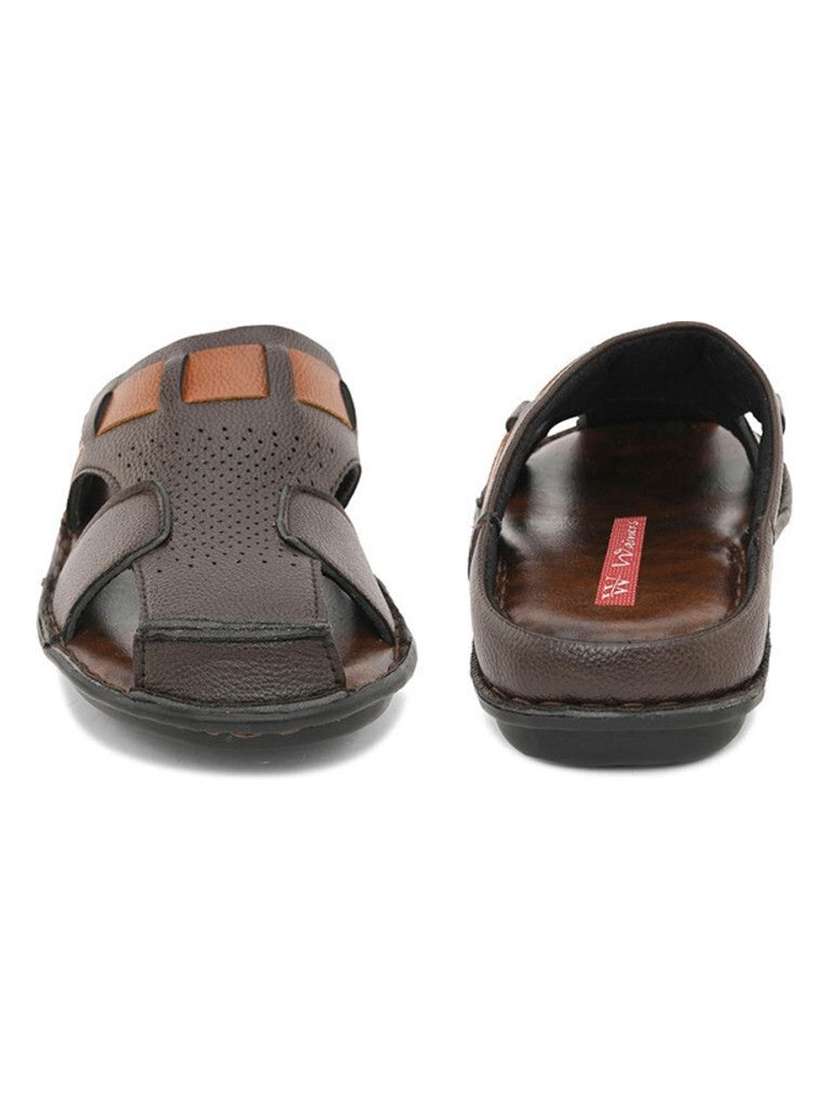 men textured slip on sandal - 22596223 -  Standard Image - 4