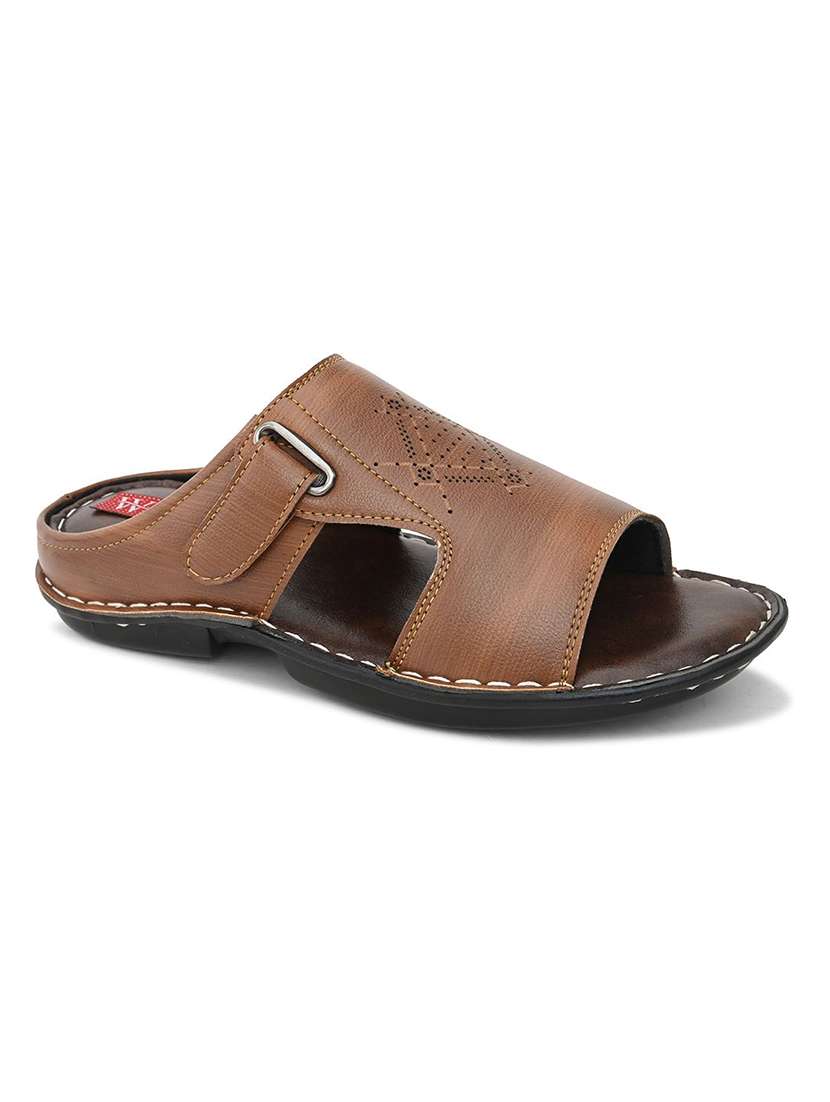 Men Textured Slip On Sandal - 22596225 -  Standard Image - 1
