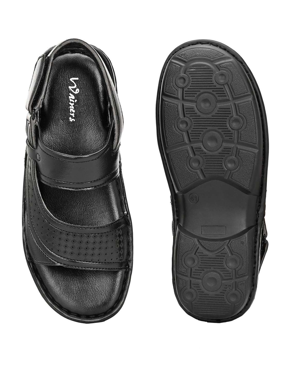 Men Textured Back Strap Sandal - 22596228 -  Standard Image - 4