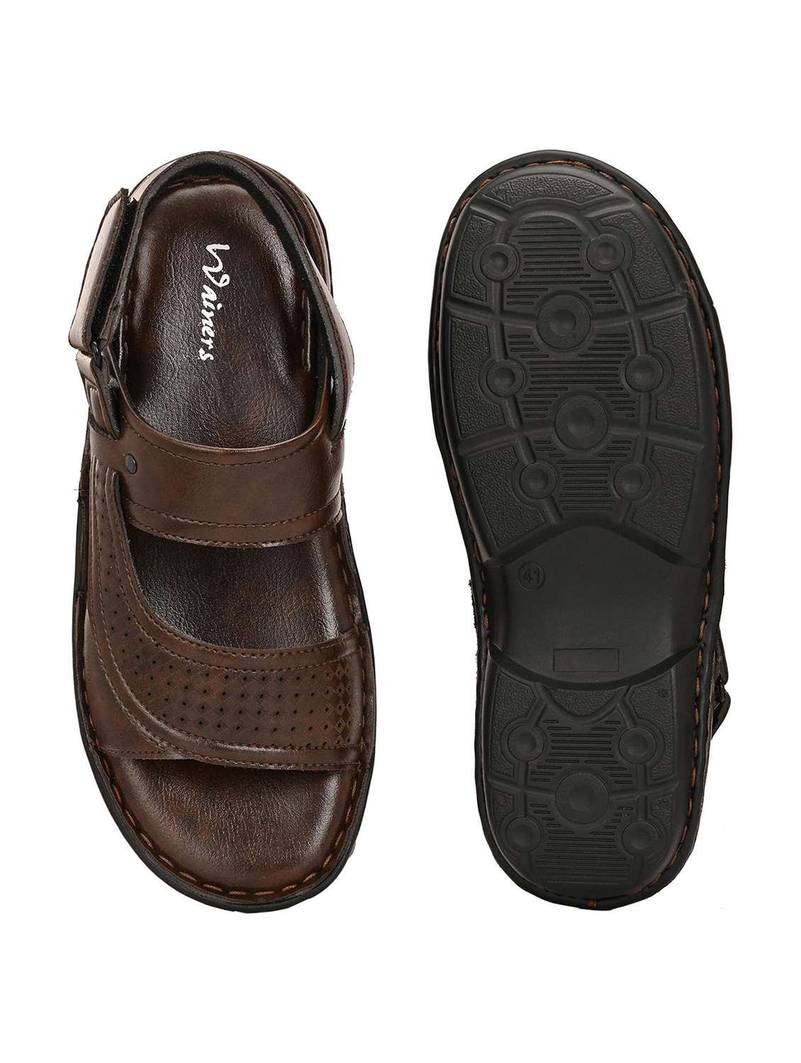 Men Textured Back Strap Sandal - 22596229 -  Standard Image - 4