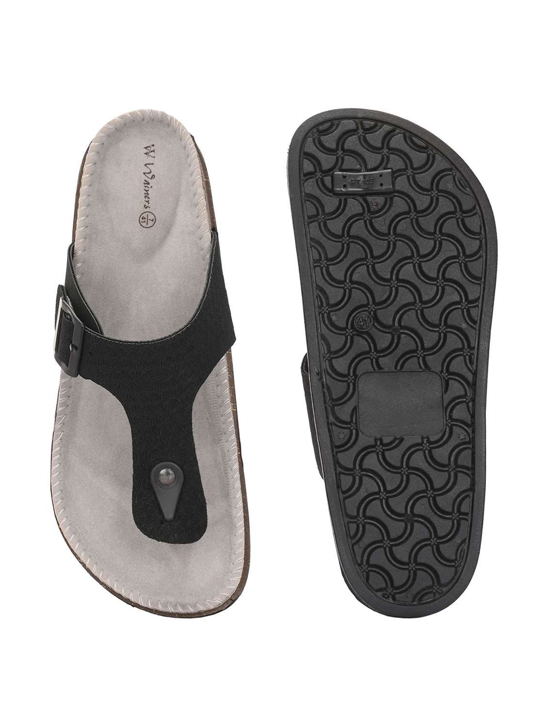 men textured toe separator sandal - 22596236 -  Standard Image - 4