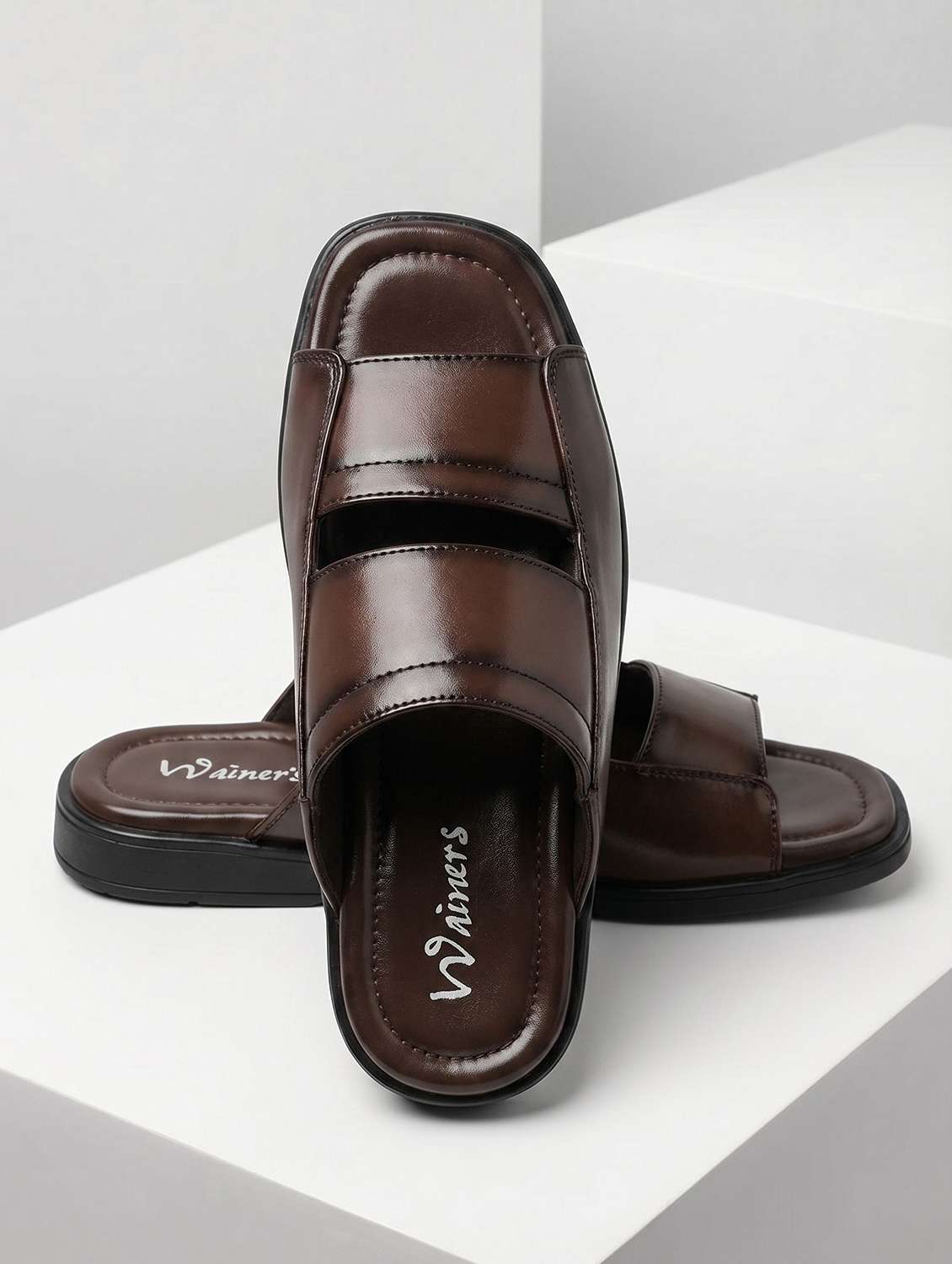 men solid slip on sandal - 22596241 -  Standard Image - 1