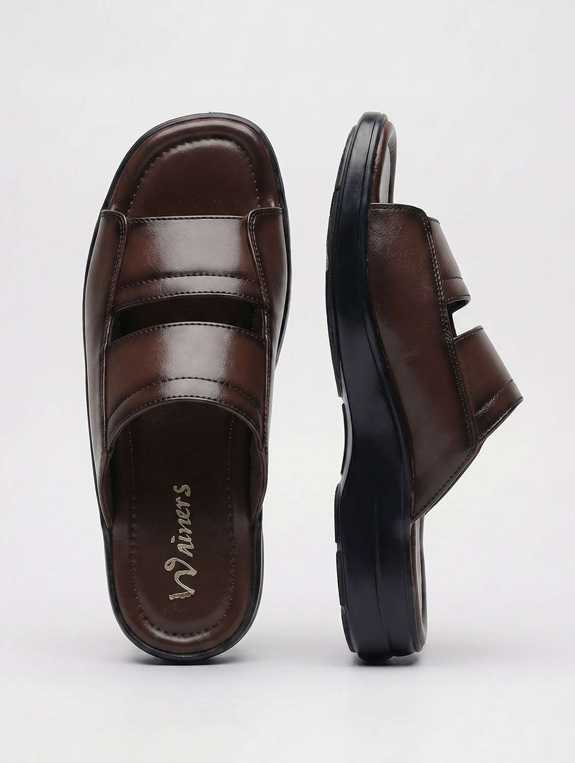 men solid slip on sandal - 22596241 -  Standard Image - 4