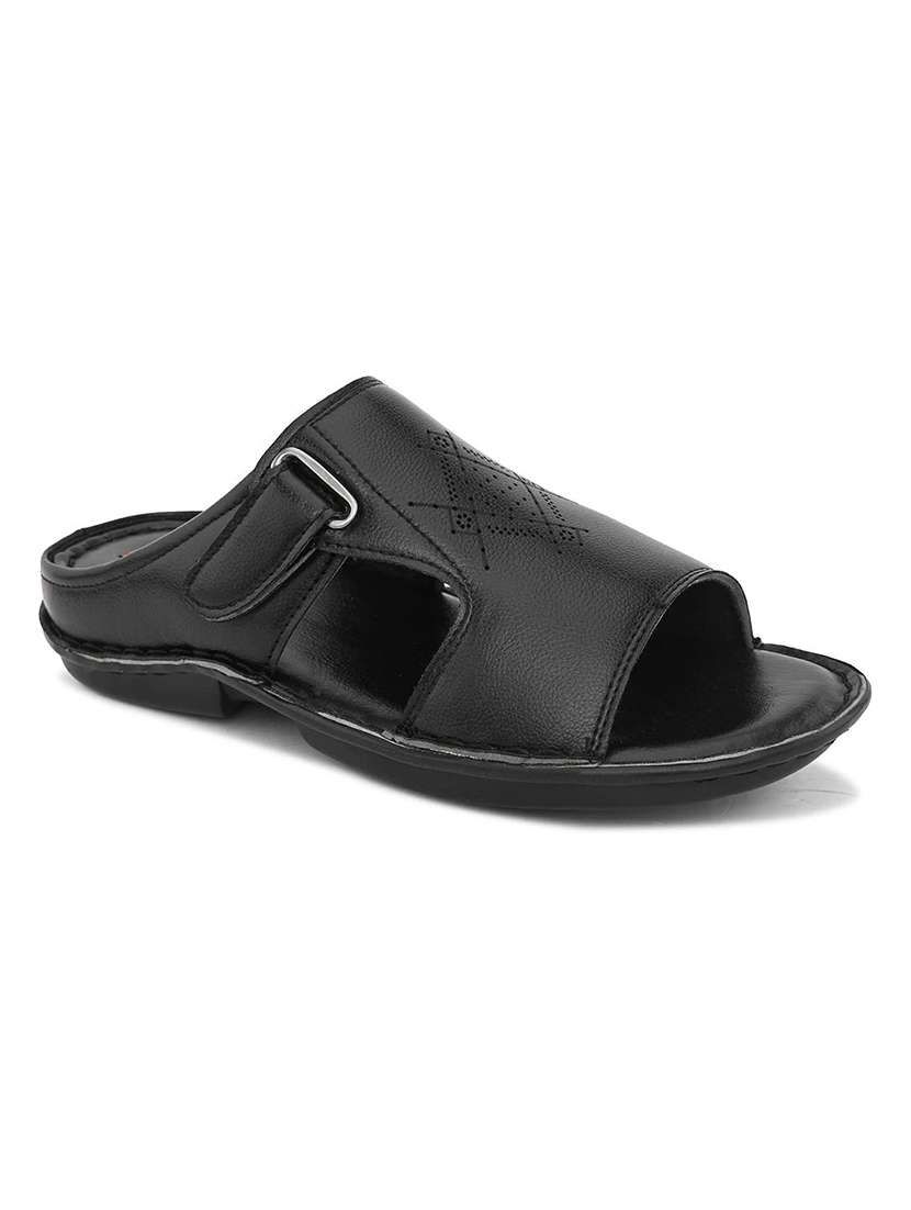 men textured slip on sandal - 22596242 -  Standard Image - 1