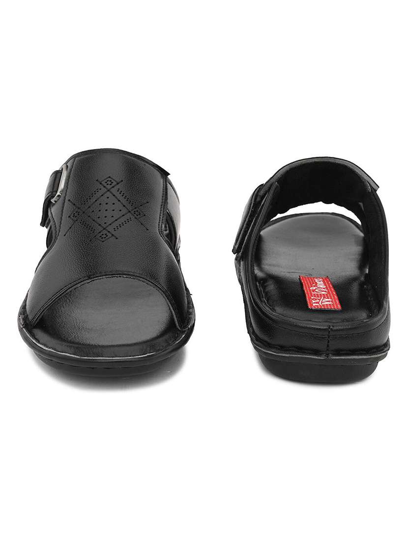 men textured slip on sandal - 22596242 -  Standard Image - 4