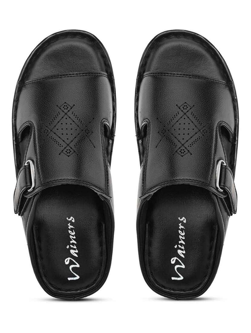men textured slip on sandal - 22596242 -  Standard Image - 6