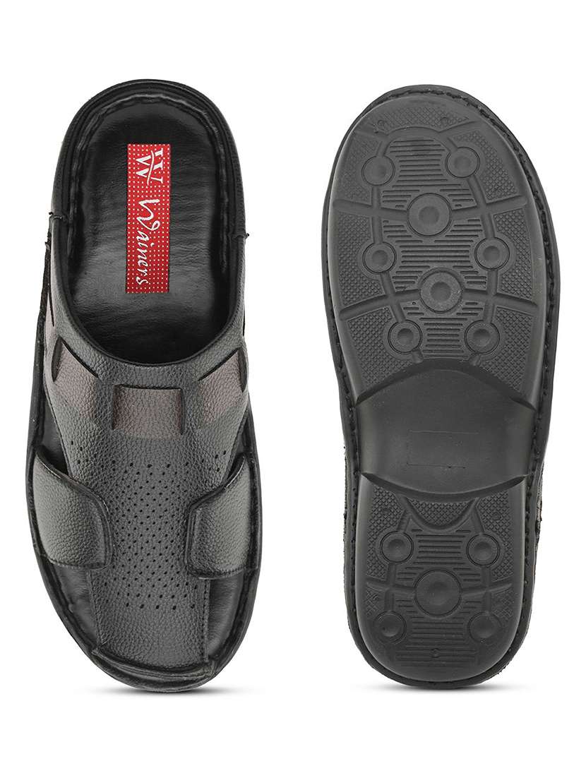men textured slip on sandal - 22596243 -  Standard Image - 4