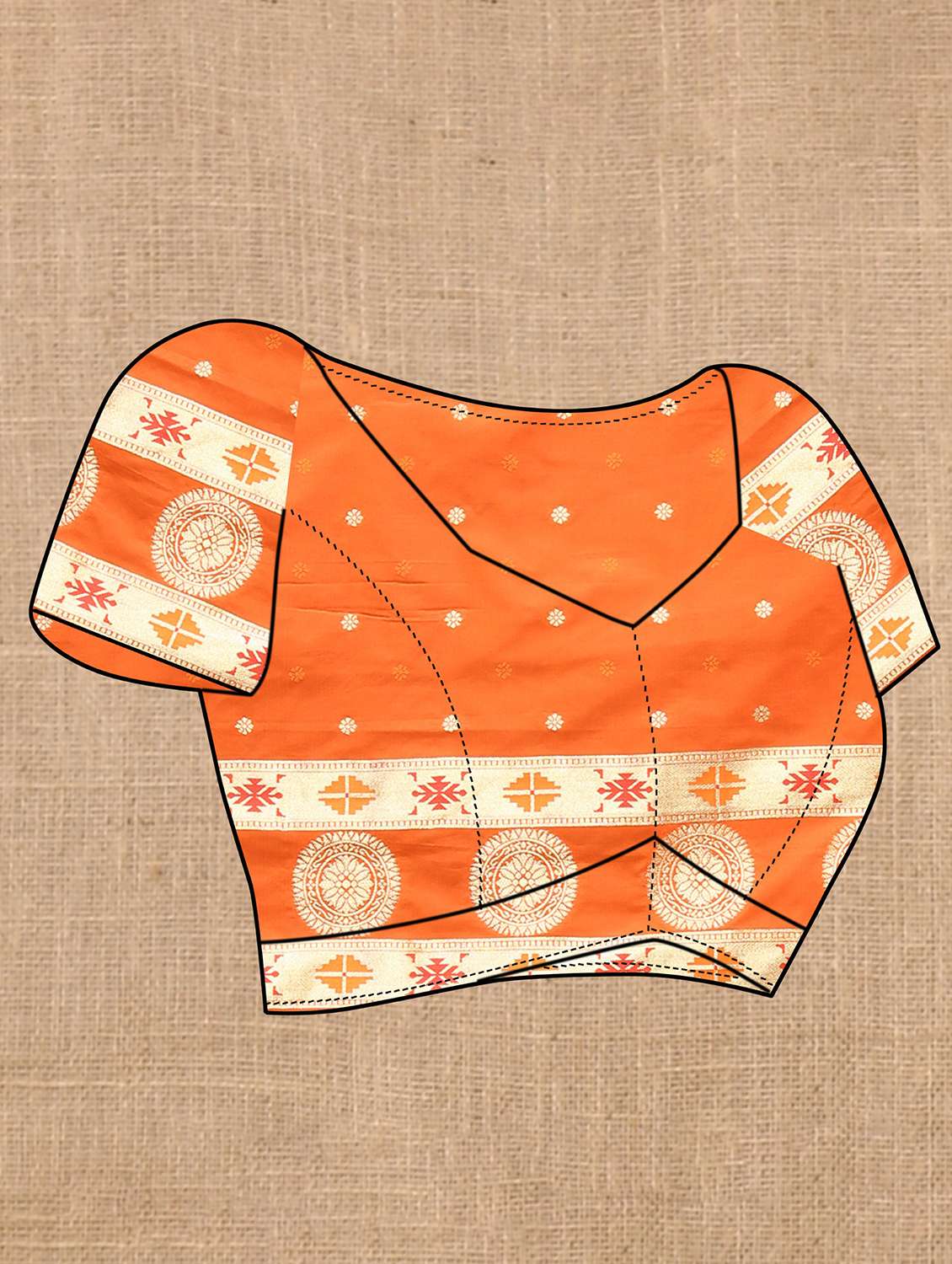 Women Self Design Paithani Saree With Blouse - 22596415 -  Standard Image - 4