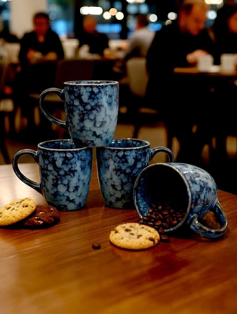 moody panda designer collection mug set of 4 coffee mug milk mug stoneware mugs 300ml  designer mugs  large - 22596774 -  Standard Image - 4