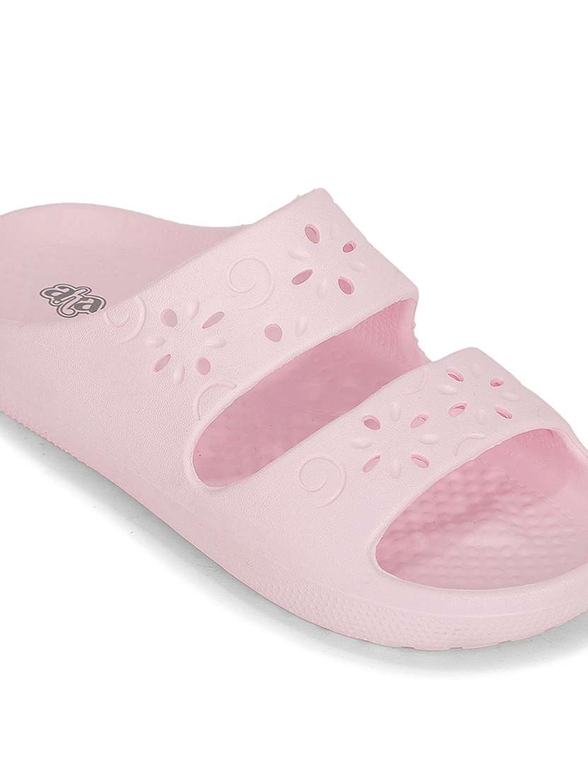 Women Textured Slip On Slider - 22596829 -  Standard Image - 4