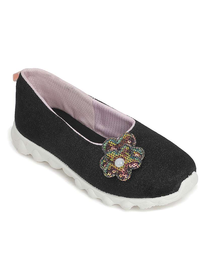 girls embellished slip on shoes