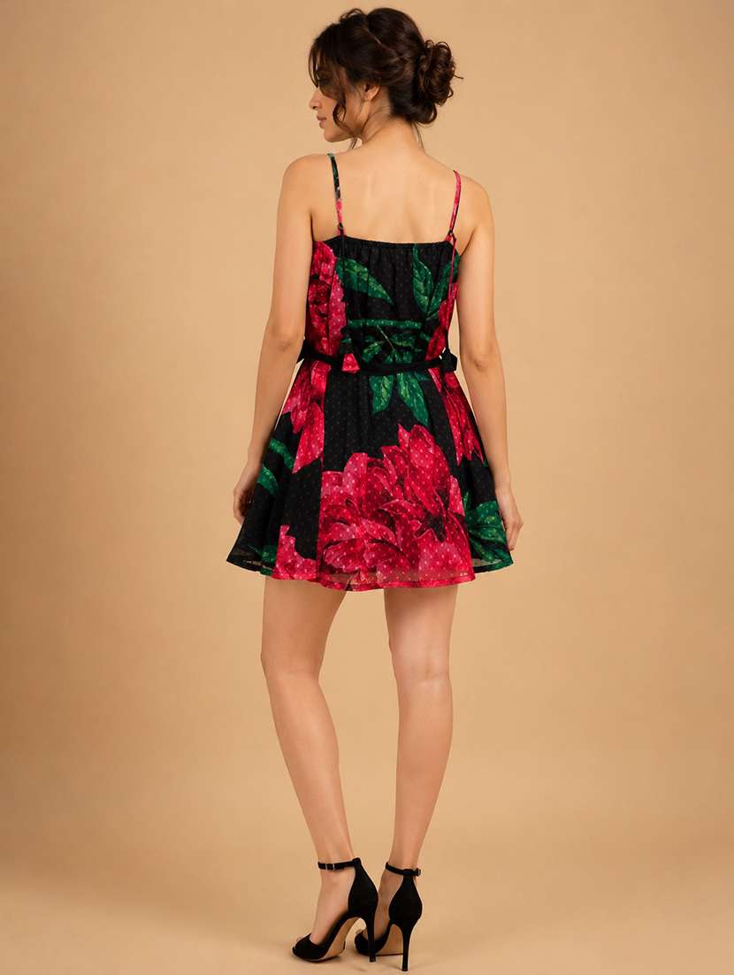 women printed sleeveless a-line dress - 22597002 -  Standard Image - 4