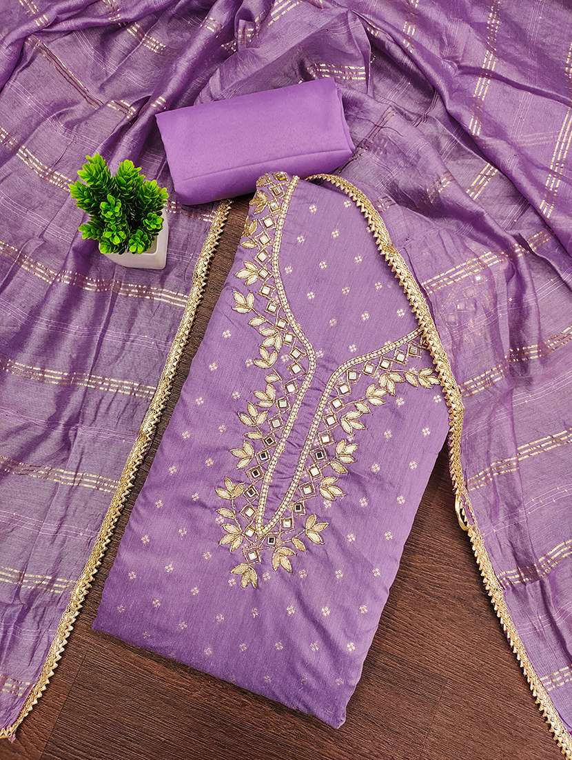 Women Self Design Unstitched Suit Set - 22597242 -  Standard Image - 1