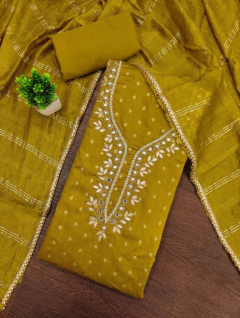 Women Self Design Unstitched Suit Set - 22597243 -  Standard Image - 1