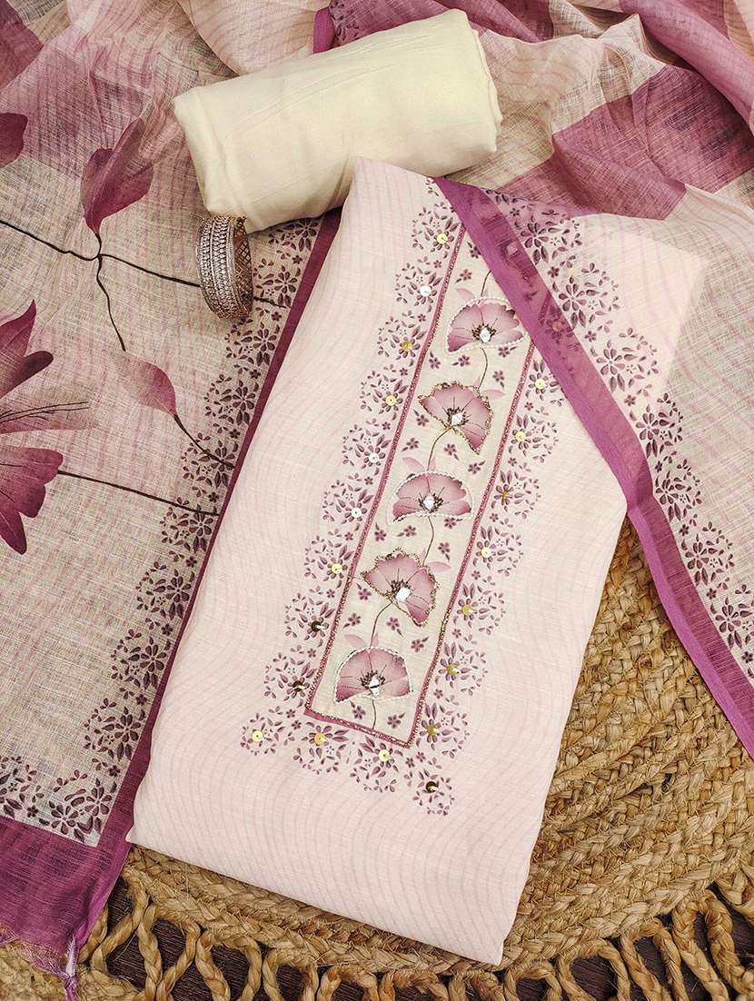 women printed unstitched suit set - 22597332 -  Standard Image - 1