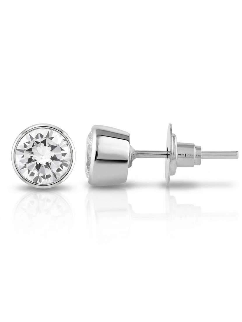 women silver fashion jewellery studs