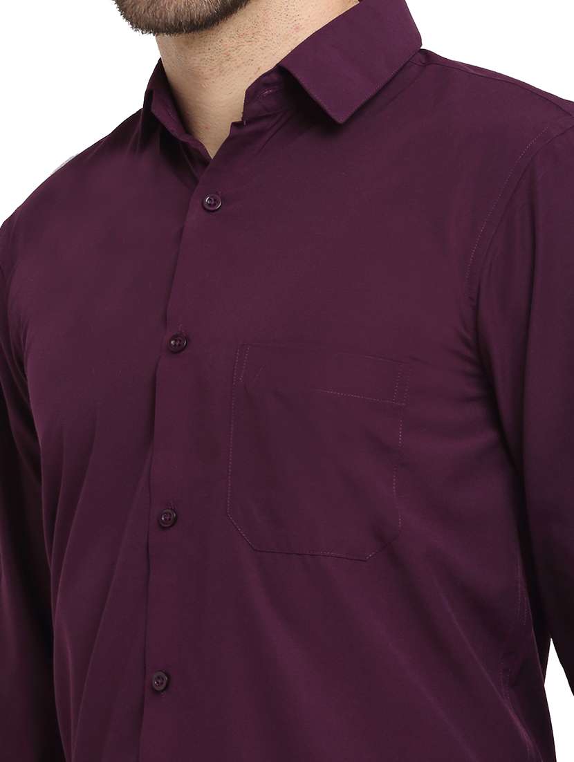 men solid long sleeves regular fit shirt - 22598191 -  Standard Image - 1