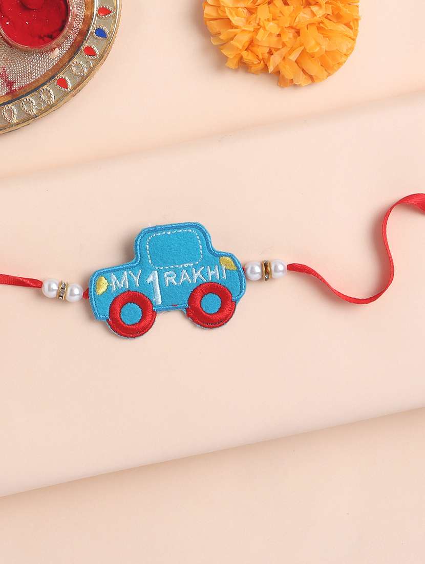 the magic wand car applique my first rakhi  - 22598276 -  Standard Image - 1