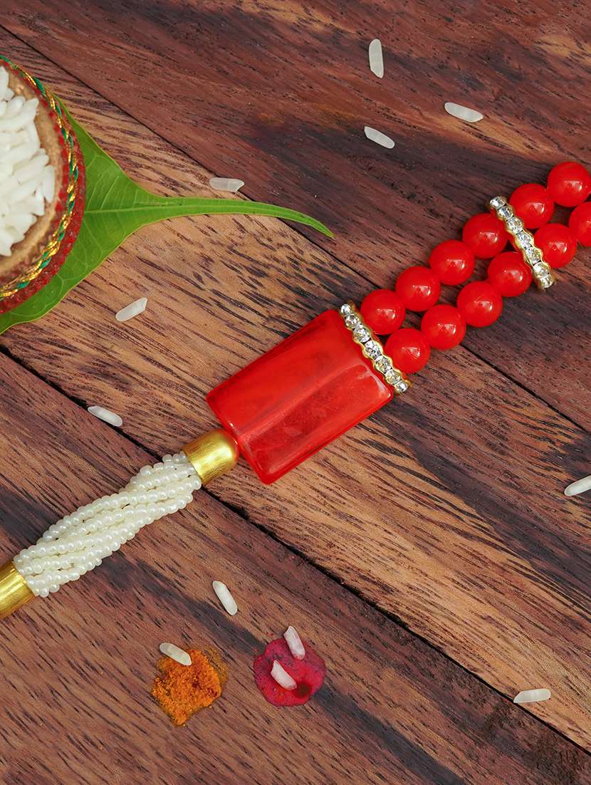 the magic wand traditional handmade multibeaded rakhi - 22598323 -  Standard Image - 1