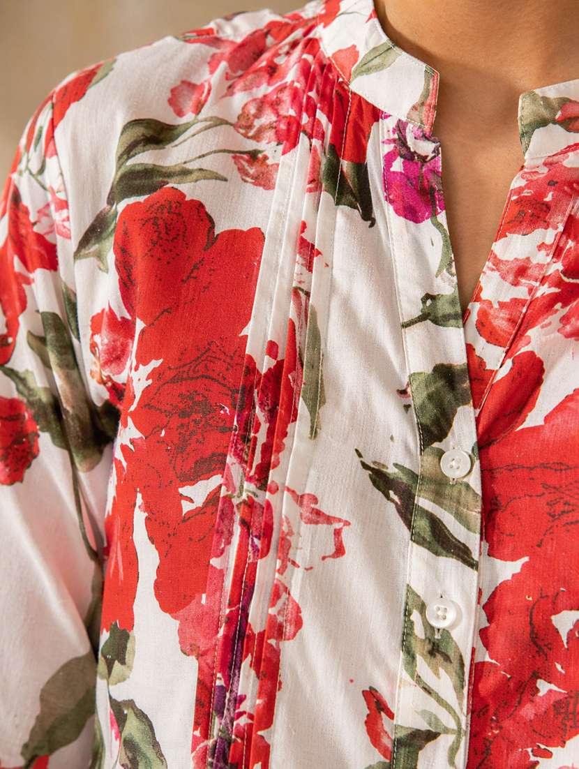 Women Printed Three Quarter Sleeves Regular Top - 22598370 -  Standard Image - 1