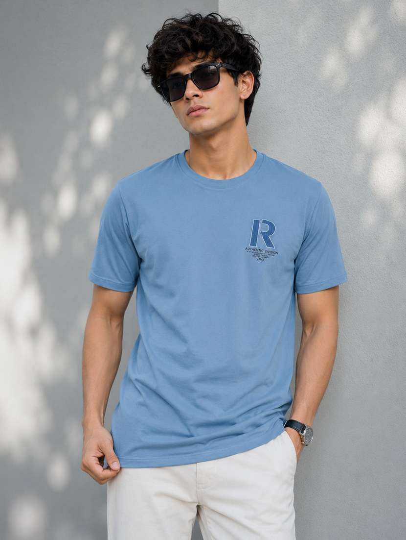 men printed short sleeves regular fit t-shirt - 22598398 -  Standard Image - 1