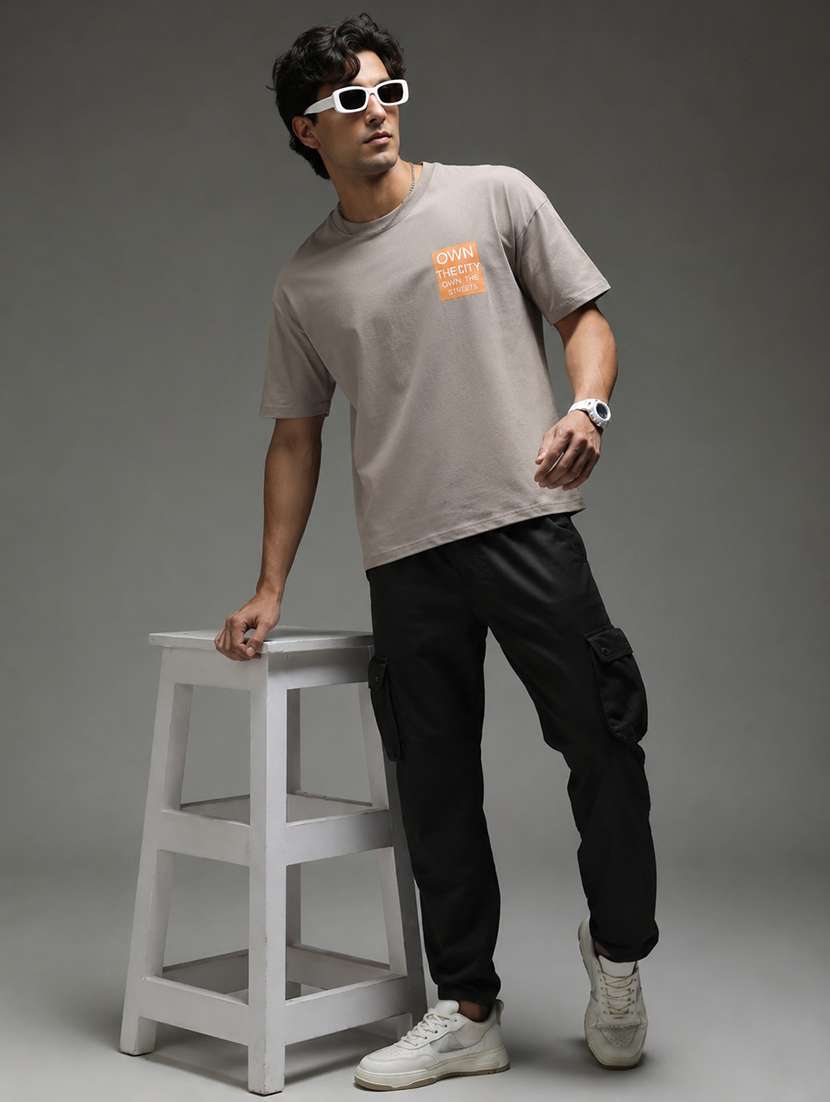 Men Printed Short Sleeves Oversized T-shirt - 22598400 -  Standard Image - 4