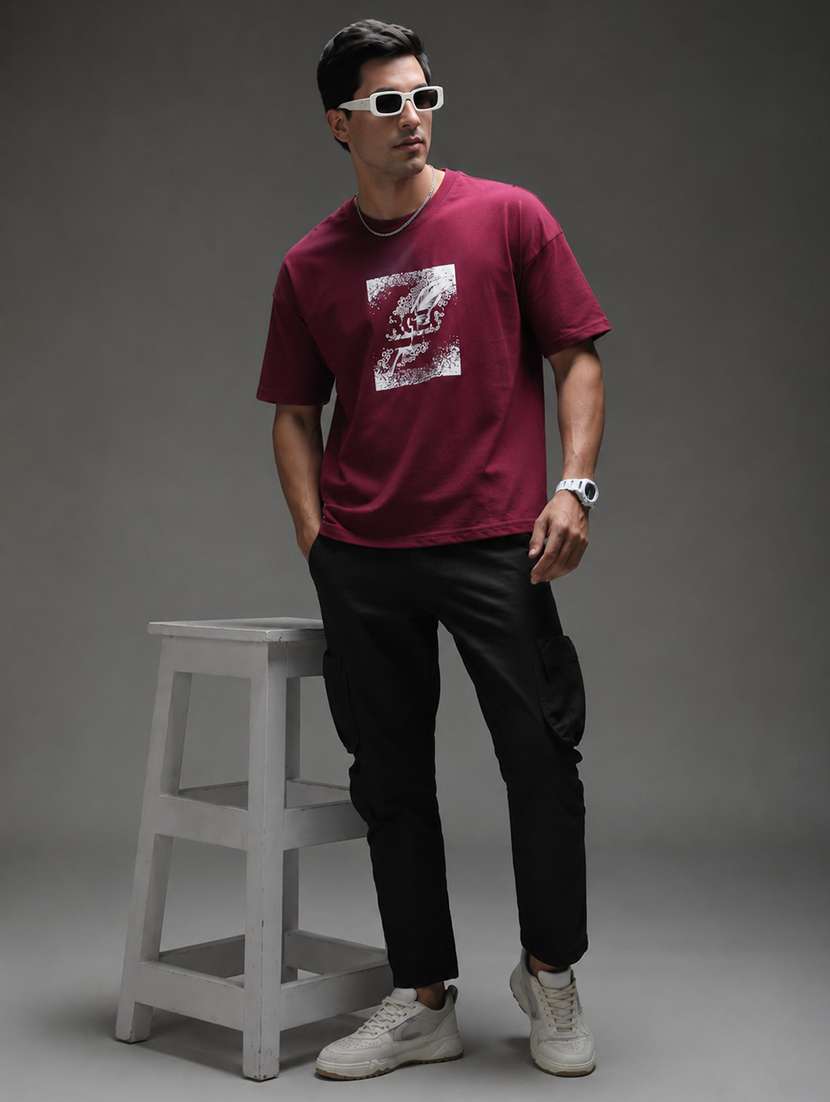 men printed short sleeves oversized t-shirt - 22598401 -  Standard Image - 4