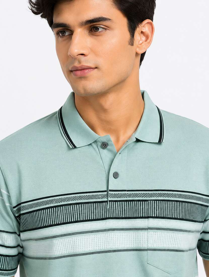 Men Printed Short Sleeves Polo T-shirt - 22598402 -  Standard Image - 1
