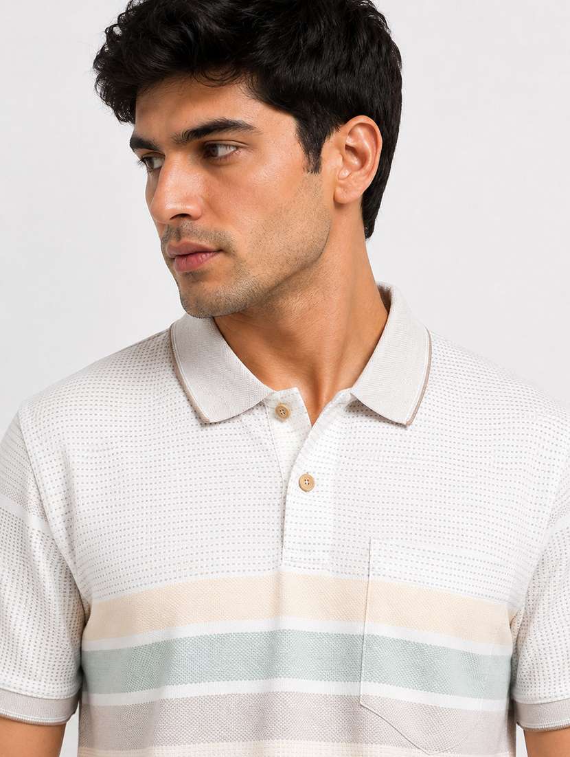 men printed short sleeves polo t-shirt - 22598409 -  Standard Image - 1