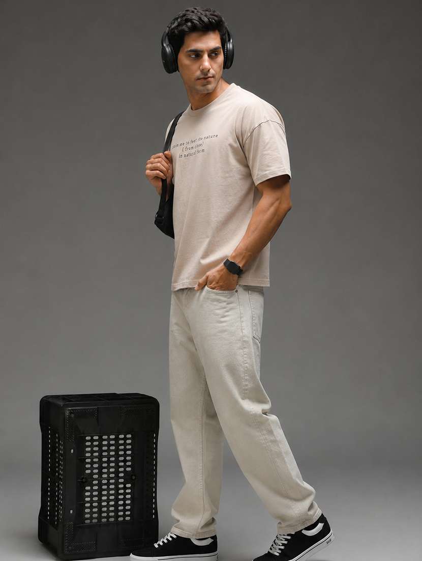 men printed short sleeves oversized t-shirt - 22598411 -  Standard Image - 4