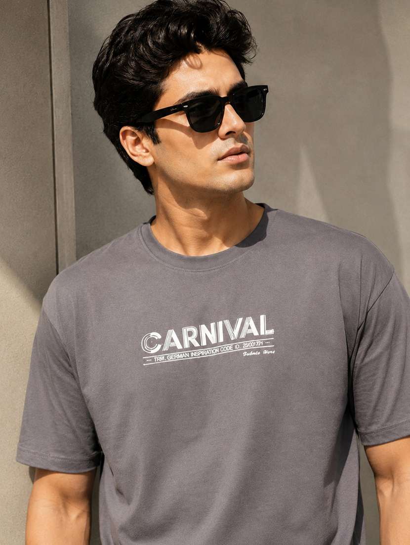 men printed short sleeves oversized t-shirt - 22598412 -  Standard Image - 1