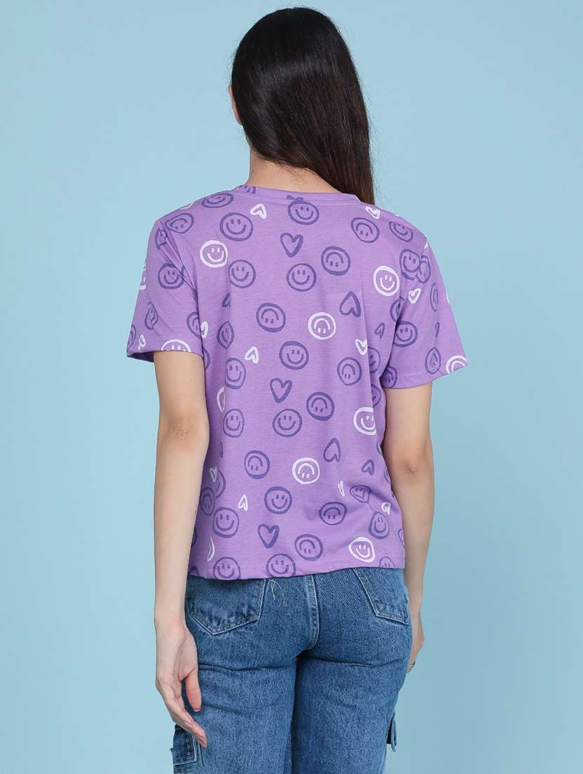 Women Printed Short Sleeves Regular T-shirt - 22599954 -  Standard Image - 4