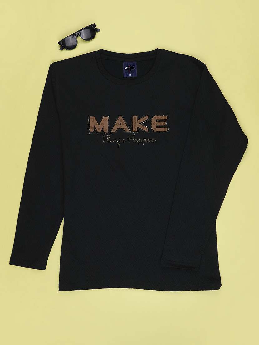Boys Printed Long Sleeves Regular Fit T-shirt - 22600271 -  Standard Image - 1