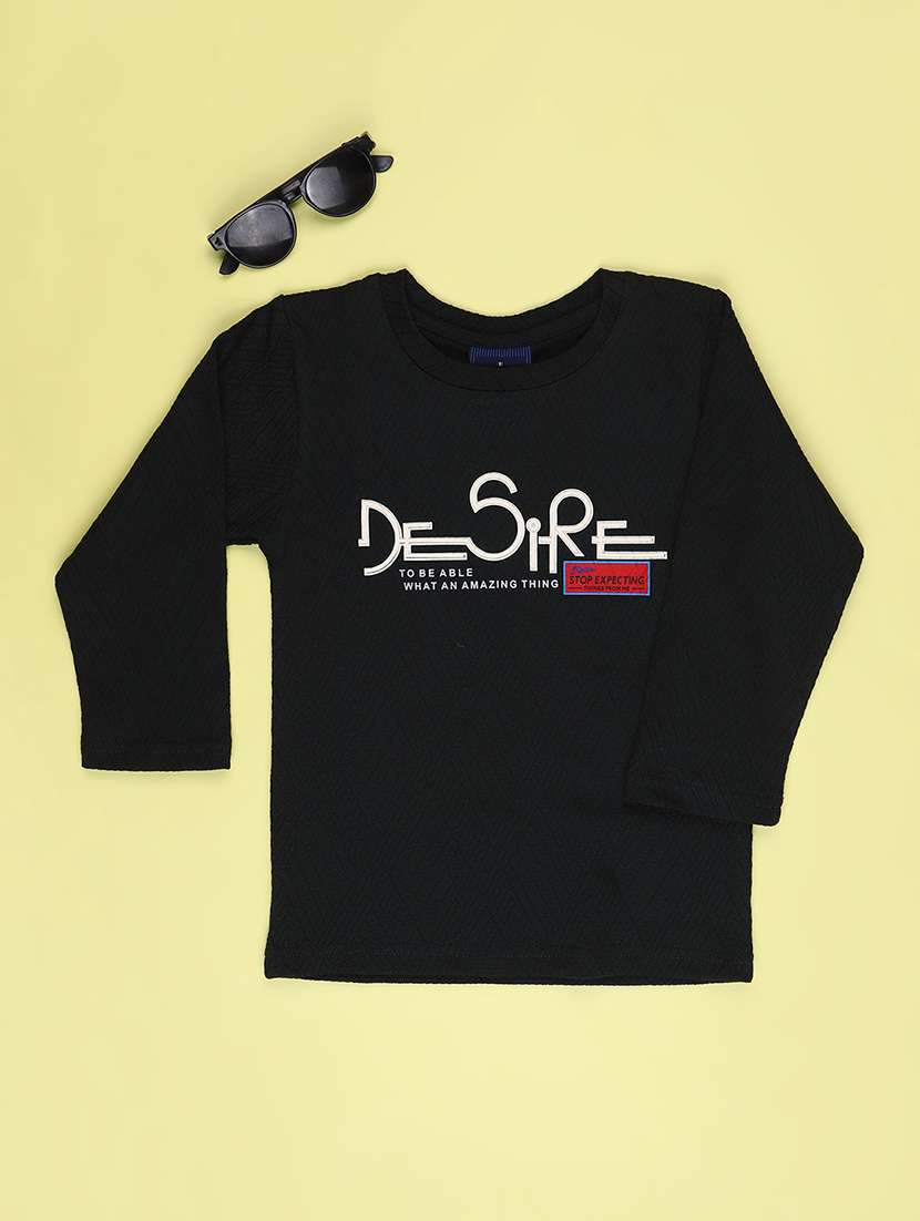 Boys Printed Long Sleeves Regular Fit T-shirt - 22600360 -  Standard Image - 1