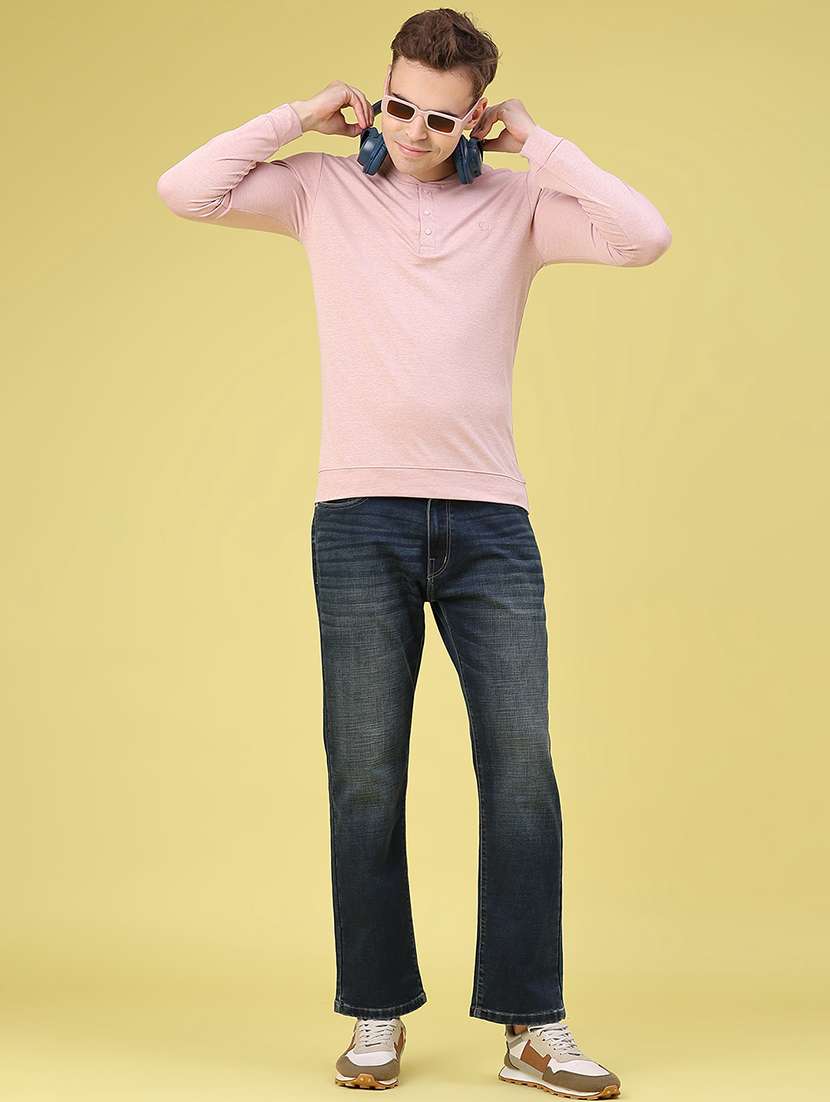 Men Solid Long Sleeves Slim Fit T-shirt - 22601303 -  Standard Image - 4