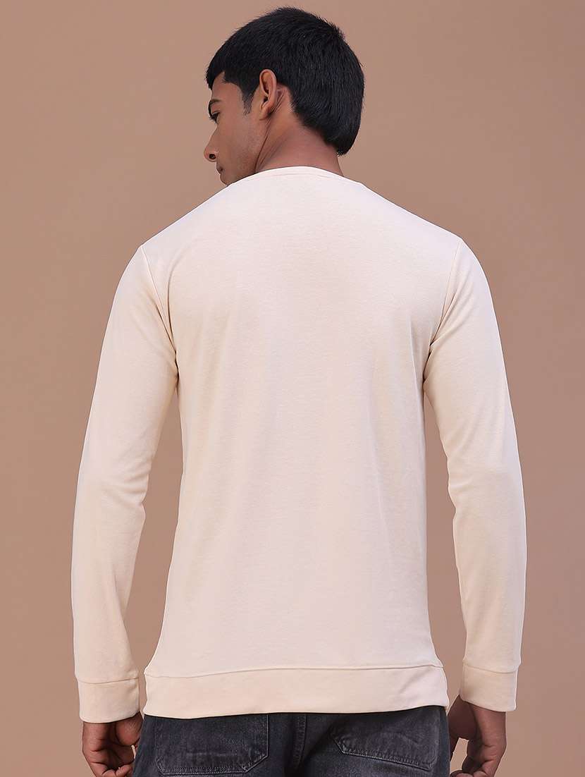 Men Solid Long Sleeves Slim Fit T-shirt - 22601314 -  Standard Image - 4
