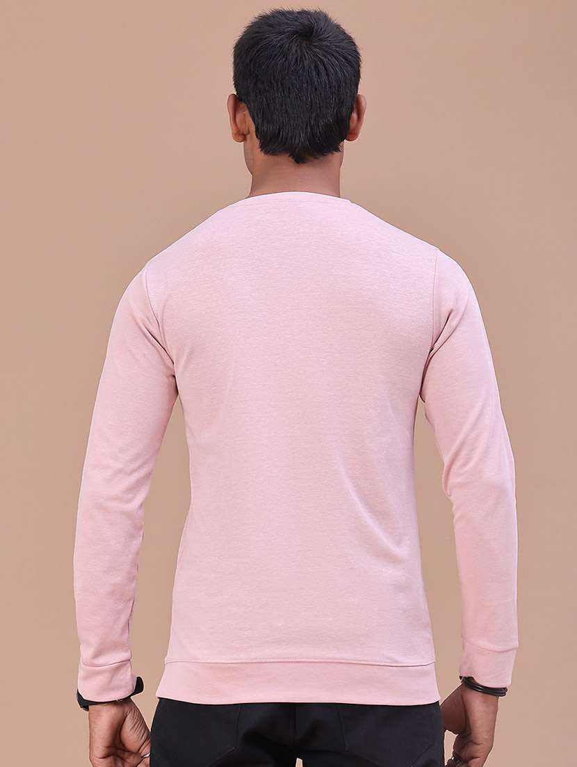 Men Solid Long Sleeves Slim Fit T-shirt - 22601315 -  Standard Image - 4