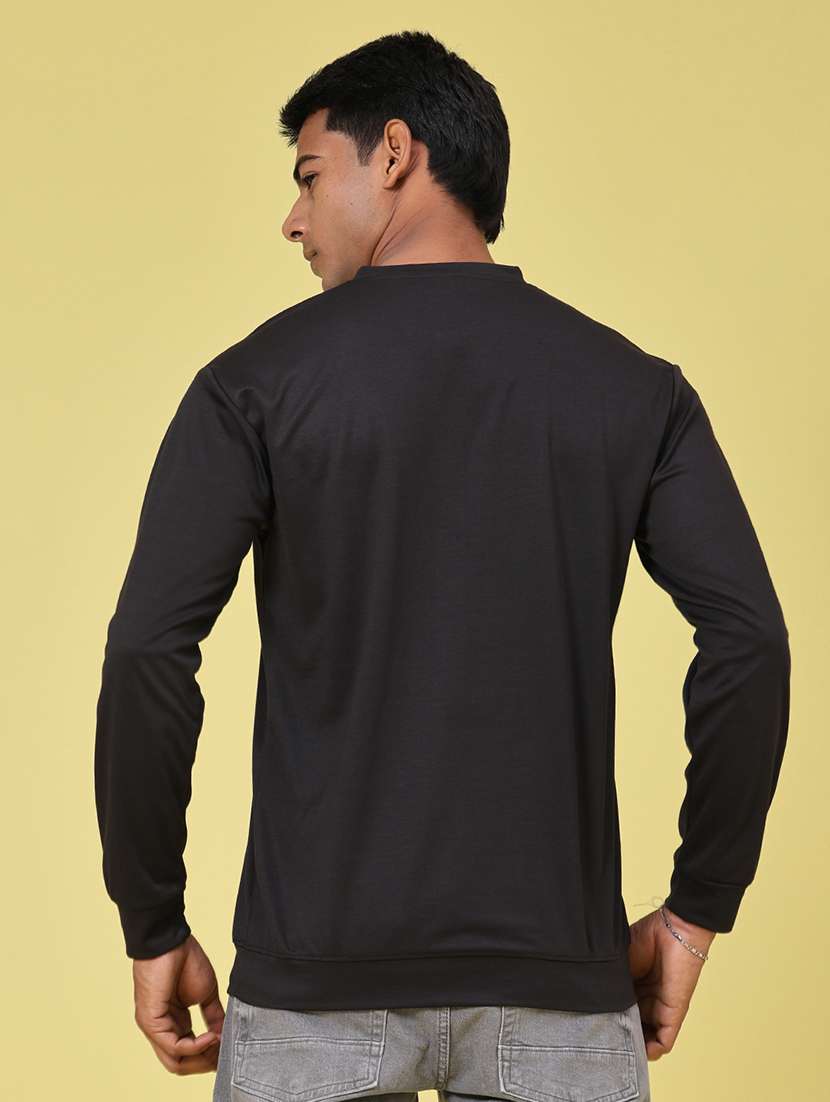 Men Solid Long Sleeve Regular Fit T-shirt - 22601624 -  Standard Image - 4