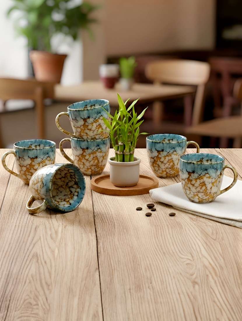set of 6 ceramic cups microwave & dishwasher safe - 22601988 -  Standard Image - 1